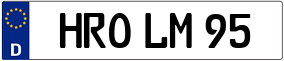 Trailer License Plate